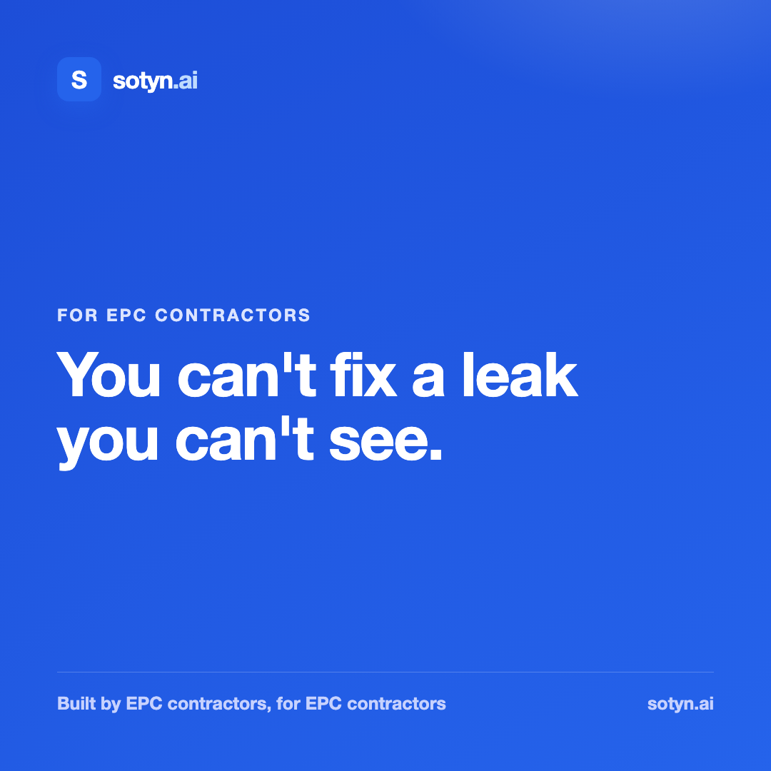 You can't fix a leak you can't see.