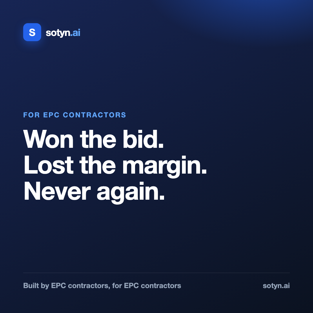 Won the bid. Lost the margin. Never again.