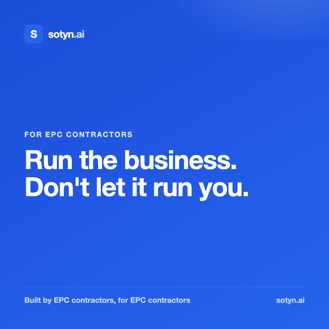 Run the business. Don't let it run you.